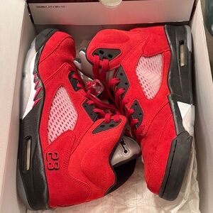 Vibrant Red Retro Sneakers